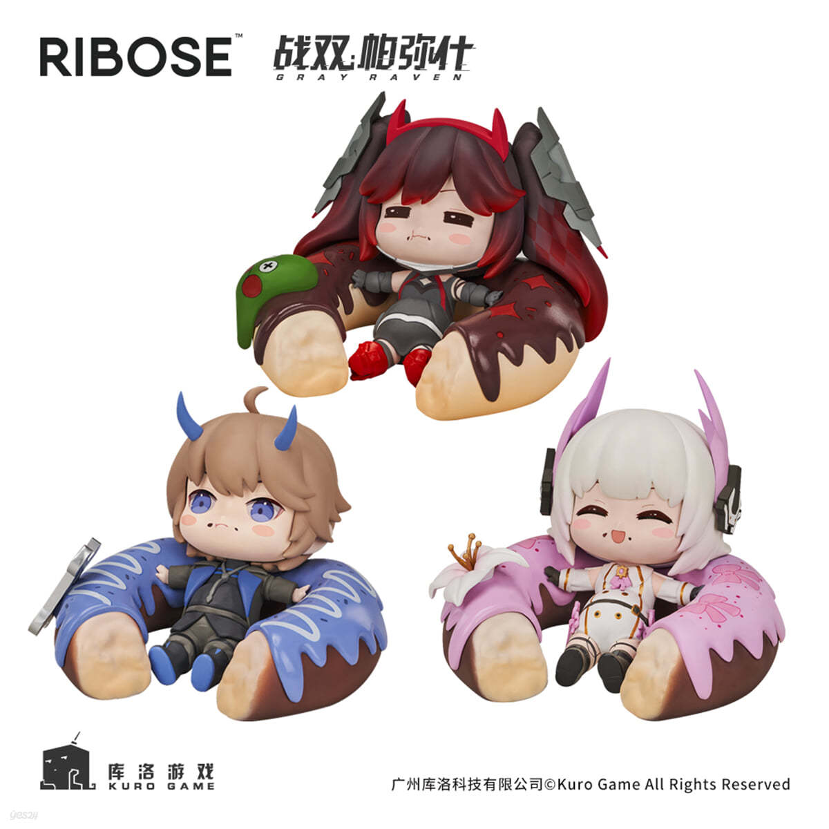 001_RIBOSE パニシング:グレイレイヴン まん丸構造體 3體セット