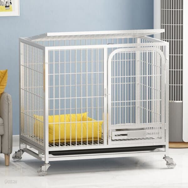 반려동물 철재 케이지(61cm)(화이트)