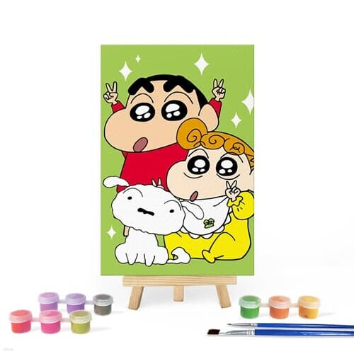 짱구는못말려 그리기 페인팅 짱구_짱아_흰둥이 10X15
