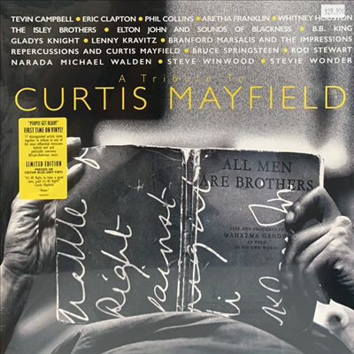 Tribute to Curtis Mayfield - A Tribute To Curtis Mayfield (Ltd)(Gatefold)(Blue & Grey Vinyl)(2LP)