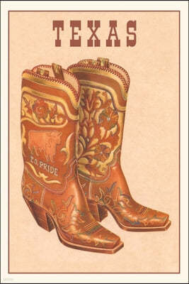 Vintage Journal Fancy Cowboy Boots