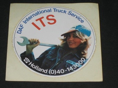 DAF International Truck Service ITS symbol Holland (0)40-143000 국제트럭서비스 마크 스티커