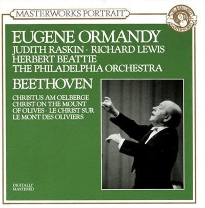 Beethoven : Le Christ Sur Le Mont Des Oliviers - 오먼디 (Eugene Ormandy) (Holland발매)(미개봉)