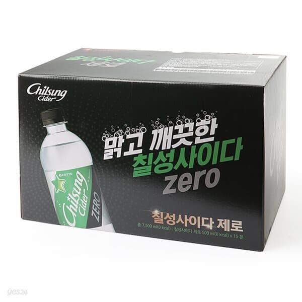 [롯데칠성]칠성사이다 제로 500ml x 15pet