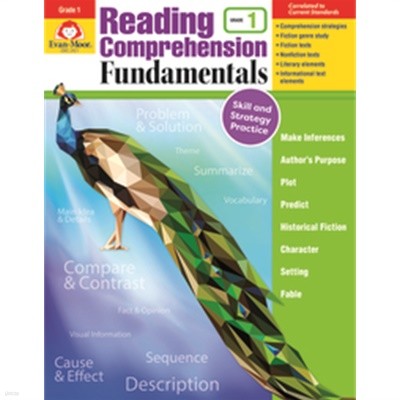 Reading Comprehension Fundamentals, Grade 1 (Paperback, Teacher) (복사본)