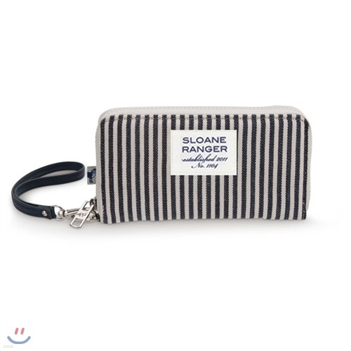 [Sloane Ranger] Smartphone wallet Ʈ -Denim Stripe