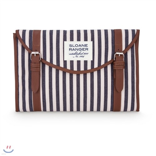 [Sloane Ranger] Oversized Clutch Ŭġ - Denim Stripe