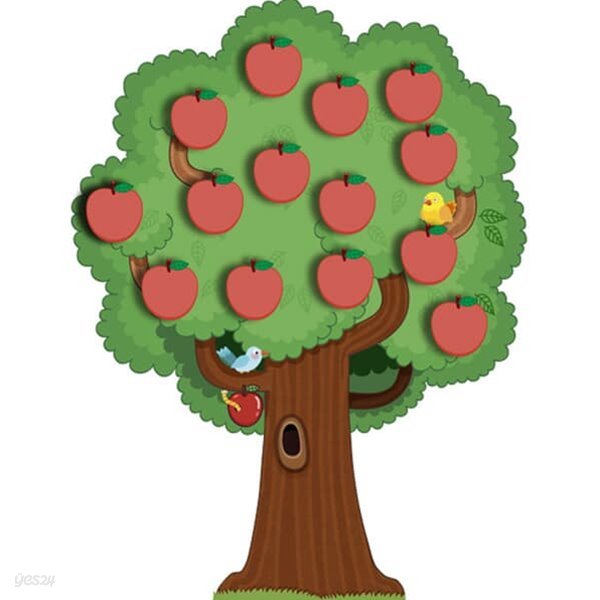 [환경미화]대형 사과나무+스티키노트 6종세트(사은품-대형고목나무1장)