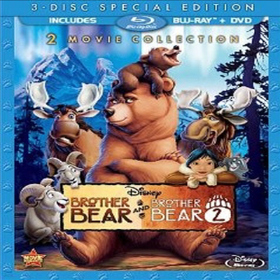 Brother Bear / Brother Bear 2 ( ) (3-Disc Special Edition) (ѱ۹ڸ)(Blu-ray / DVD) (2013)