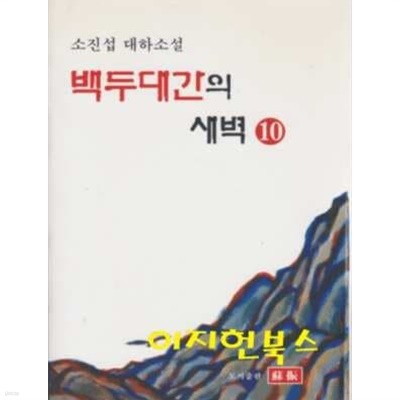 백두대간의 새벽 10 : 소진섭 대하소설