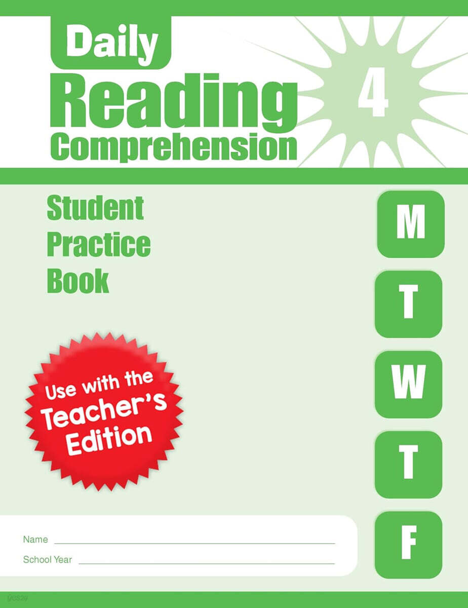 Daily Reading Comprehension, Grade 4 : Student Practice Book