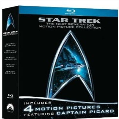 Star Trek: The Next Generation Motion Picture Collection -First Contact / Generations / Insurrection / Nemesis (ŸƮ) (ѱ۹ڸ)(Blu-ray)