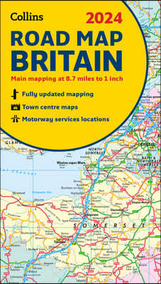 2024 Collins Road Map of Britain