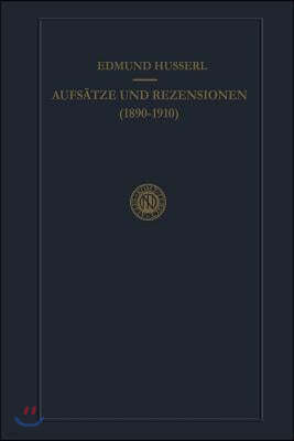 Aufs?tze Und Rezensionen (1890-1910)