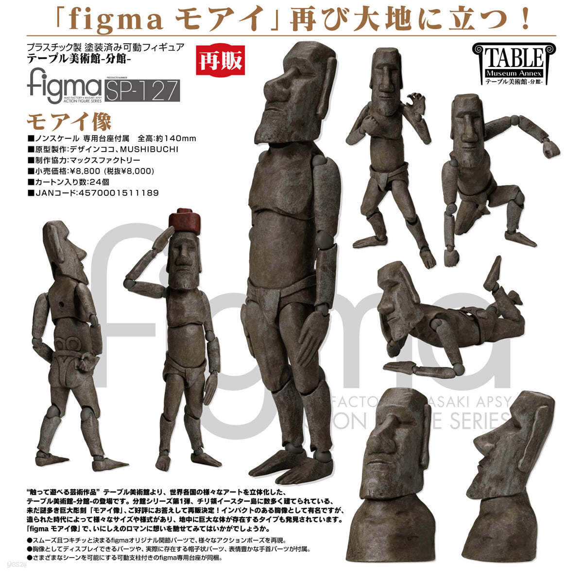 figma テ-ブル美術館-分館- モアイ像