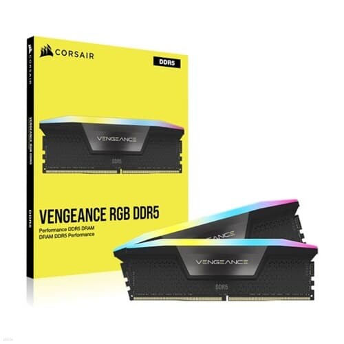 CORSAIR DDR5-6200 CL36 VENGEANCE RGB BLACK 32GB C1