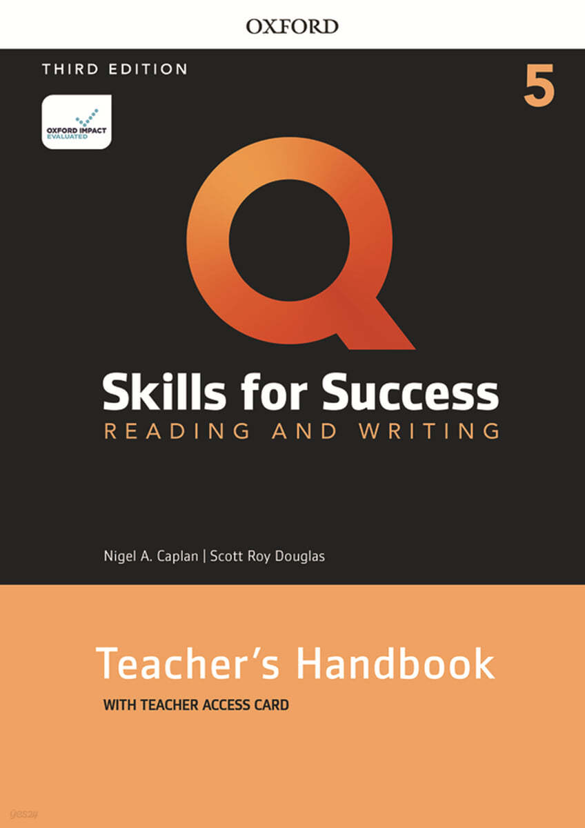Q Skills for Success Reading and Writing 5 :  Teacher&#39;s handbook with Teacher Access Card,, 3/E
