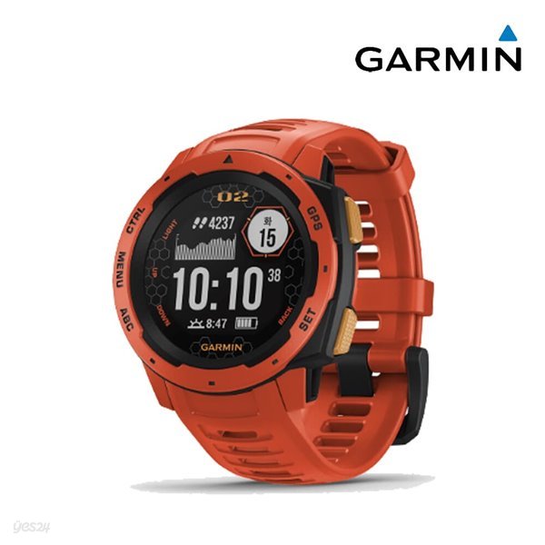 [한정특가] [GARMIN] 가민 인스팅트 에반게리온 에디션 스마트워치 / 2호기 레드(010-02064-F3) / 액정필름 증정