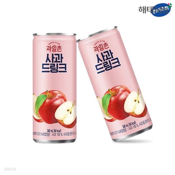 해태 과일촌 사과 드링크 240ml x 30캔