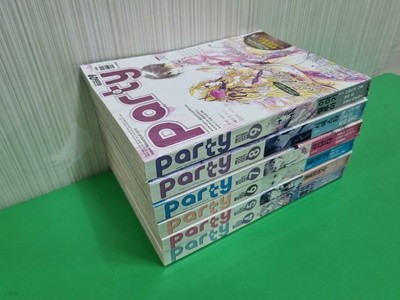 소녀 잡지 순정만화 파티 Party 2012년 4.5.6.7.8.9월호 총5권 -- 상세사진 올림