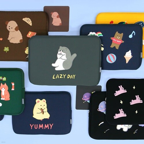 7321디자인 꾸꾸 아이패드/태블릿/노트북 파우치-13,15인치