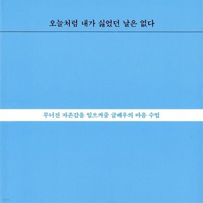오늘처럼 내가 싫었던 날은 없다