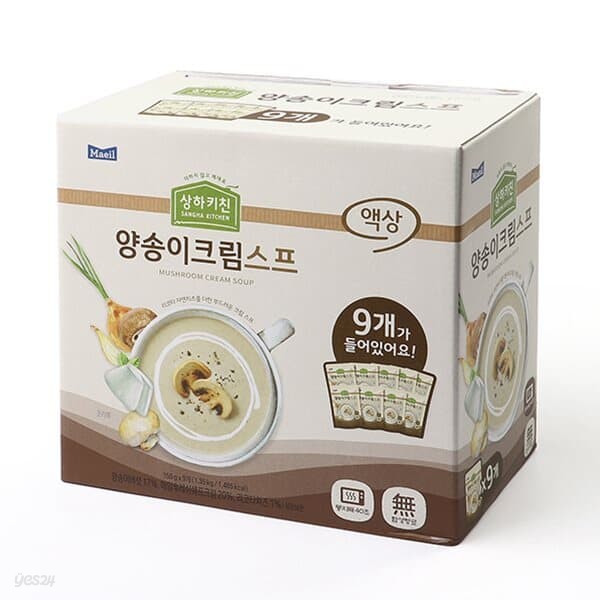 [매일유업]상하키친 양송이크림 스프 150g x 9개