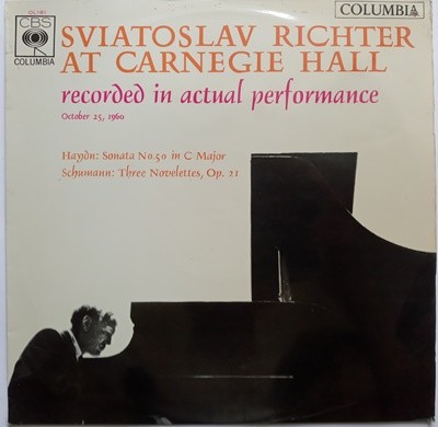 LP(수입) 하이든, 슈만: Sviatoslav Richter at Carnegie Hall Vol. 2 - 스비아토슬라프 리히터 