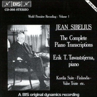 Erik T. Tawaststjerna ú콺: ǾƳ  1 (Sibelius: Piano Transcriptions Vol.1)