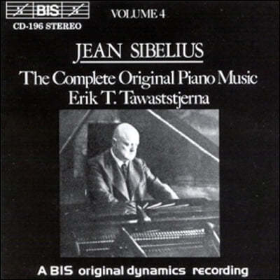Erik T. Tawaststjerna ú콺: ǾƳ ǰ 4 (Sibelius: The Complete Original Piano Music Vol.4)