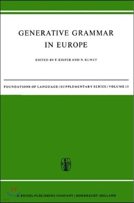 Generative Grammar in Europe