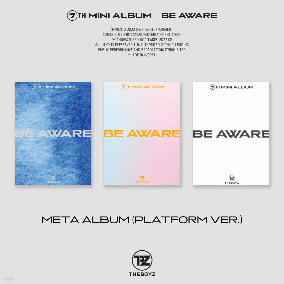 더보이즈 (THE BOYZ) - 미니앨범 7집 : BE AWARE [Platform ver.] [SET]