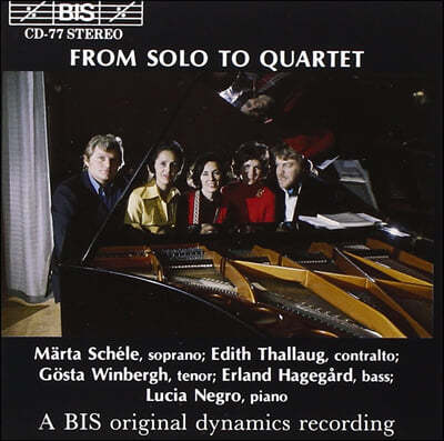 From Solo To Quartet  /  / Ʈ / ൨:  4ֿ   (Schumann / Brahms / Schubert / Mendelssohn: From Solo To Quartet)