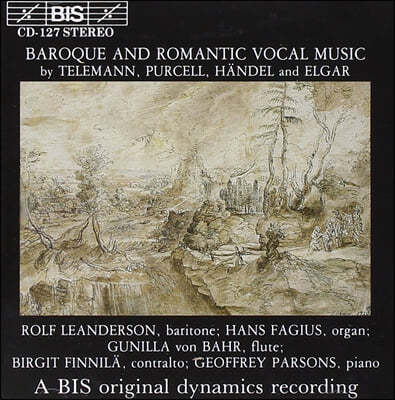 Gunilla Von Bahr / Rolf Leanderson / Birgit Finnila ڷ / ۼ /  / : ٷũ, θƽ    (Telemann / Purcell / Handel / Elgar: Baroque And Romantic Vocal Music)