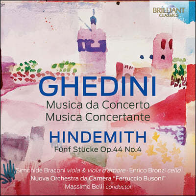 조르지오 페데리코 게디니: 현악 오케스트라 협주곡, 합주곡 / 힌데미트: 현악 오케스트라를 위한 소품 (Ghedini: Musica da Concerto, Concertante / Hindemith: Funf Stucke Op.44 No.4)