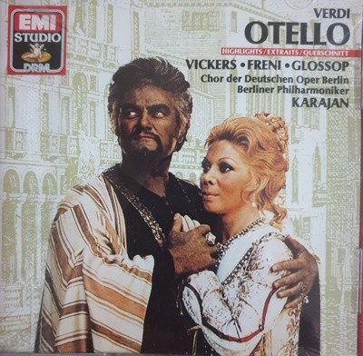 (수입)VERDI OTELLO / Highlights/extraits/Querschnitt Vickers . Freni . Glossop