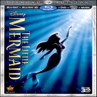 The Little Mermaid (ξ) (Three-Disc Diamond Edition)(ѱ۹ڸ)(Blu-ray 3D+Blu-ray+DVD+Digital Copy+Music) (1989) (2013)