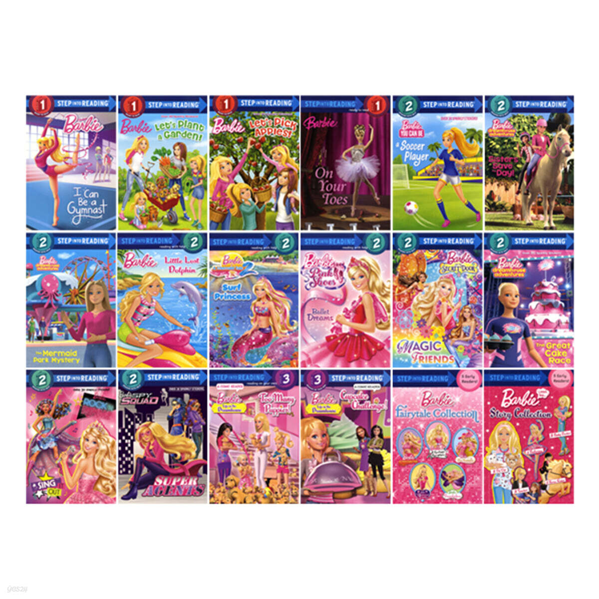 Step into Reading: Barbie 18종 세트