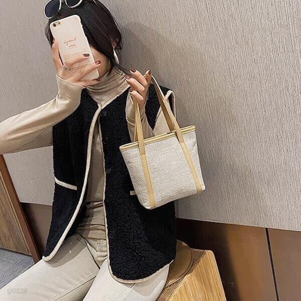모모 캔버스 토트백(베이지) 캔버스가방