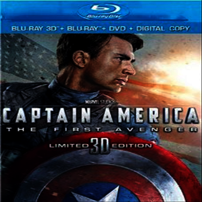 Captain America: The First Avenger (캡틴 아메리카) (한글무자막)(Blu-ray 3D + Blu-ray + DVD + Digital Copy) (2011)