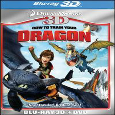 How to Train Your Dragon (巡 ̱) (ѱ۹ڸ)(Blu-ray 3D + DVD) (2010)