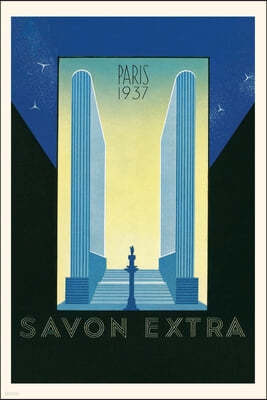Vintage Journal Paris, Savon Extra, 1937