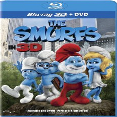 The Smurfs ( ) (ѱ۹ڸ)(Blu-ray 3D + Blu-ray + DVD + UltraViolet Digital Copy) (2011)