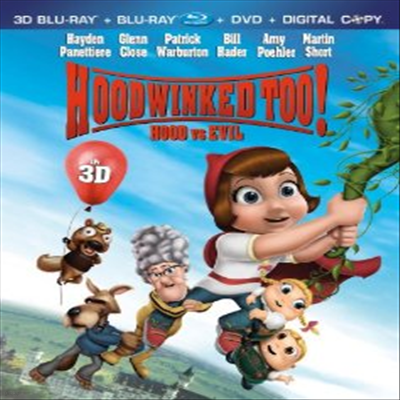 Hoodwinked Too! Hood vs. Evil (  2) (ѱ۹ڸ)(3D Blu-ray + Blu-ray + DVD + Digital Copy) (2011)