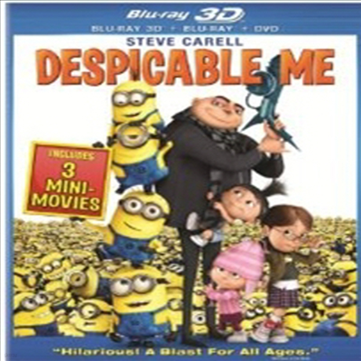 Despicable Me (۹) (ѱ۹ڸ)(Blu-ray 3D + Blu-ray + DVD) (2010)