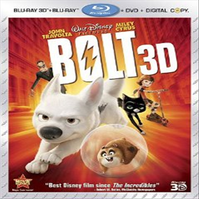 Bolt (Ʈ) (ѱ۹ڸ)(Blu-ray 3D + Blu-ray + DVD + Digital Copy) (2008)