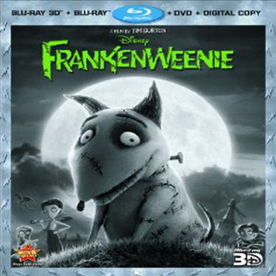Frankenweenie () (ѱ۹ڸ)(Blu-ray 3D + Blu-ray + DVD + Digital Copy) (2012)