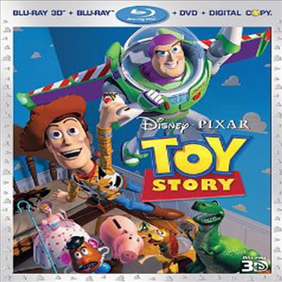 Toy Story (̽丮) (ѱ۹ڸ)(Blu-ray 3D + Blu-ray + DVD Combo + Digital Copy) (1995)