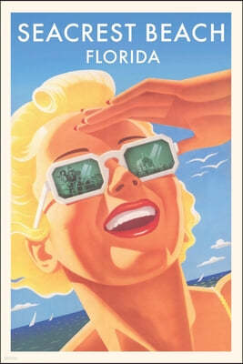 Vintage Journal Inlet Beach, Woman in Sunglasses