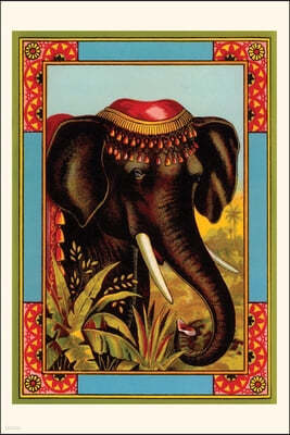 Vintage Journal Indian Elephant with Beanie